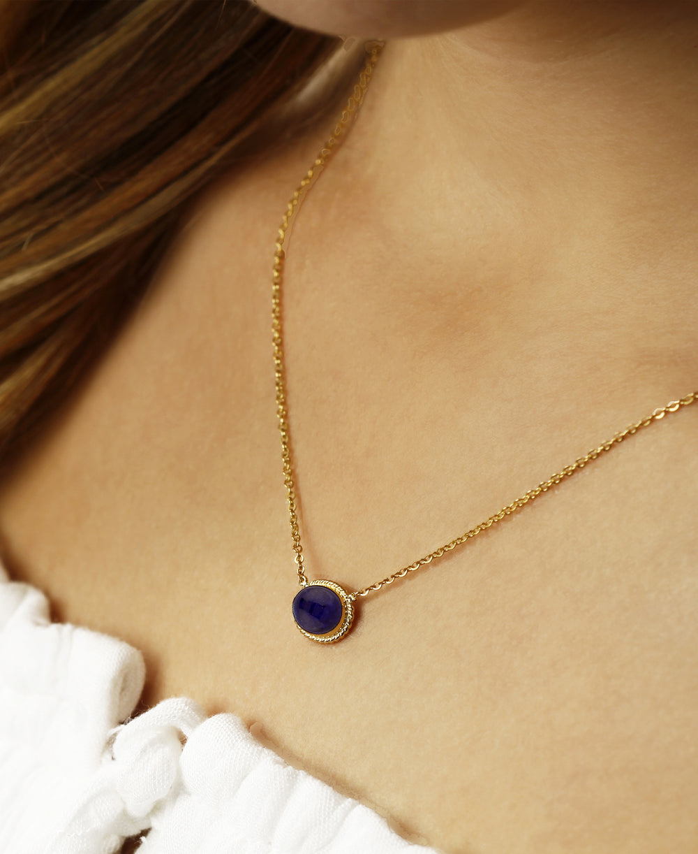 Oval Lapis Pendant