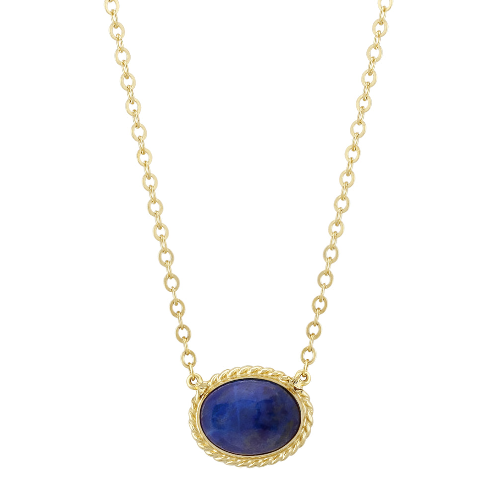 Oval Lapis Pendant