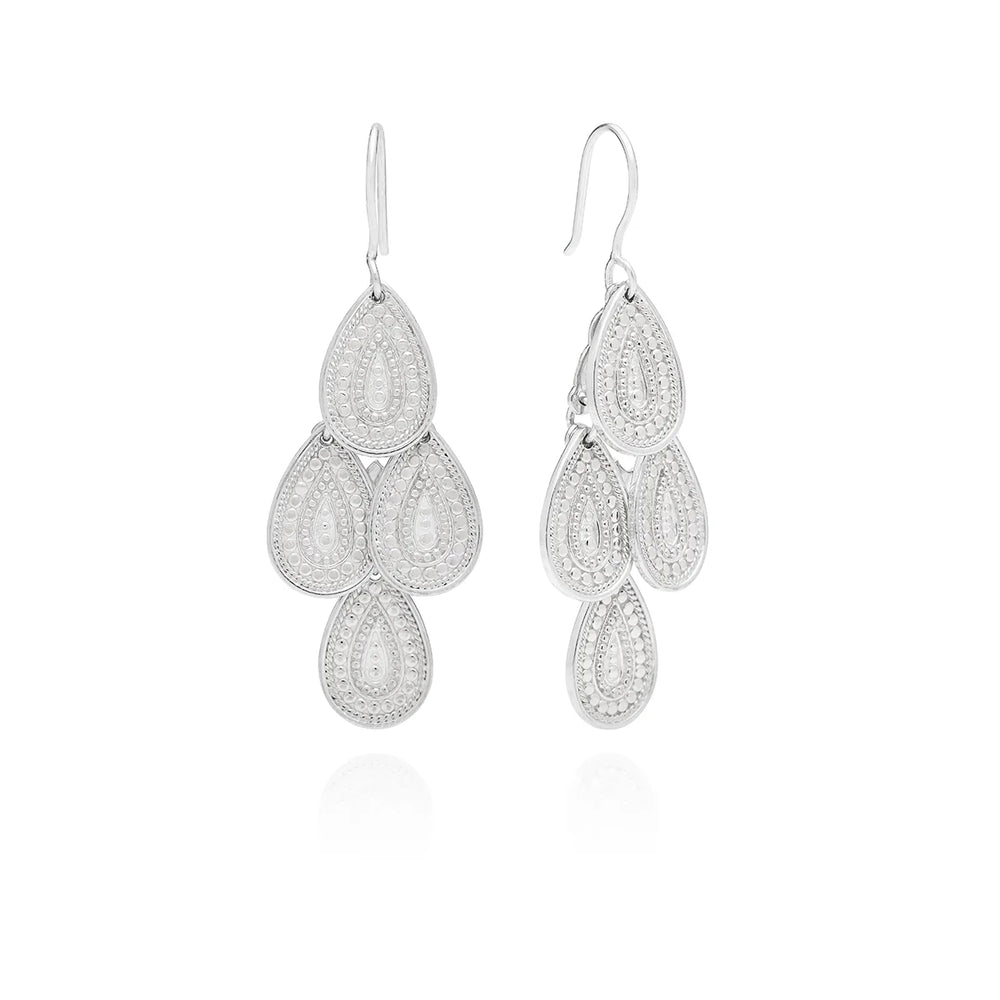 Anna Beck Contrast Dotted Chandelier Earrings