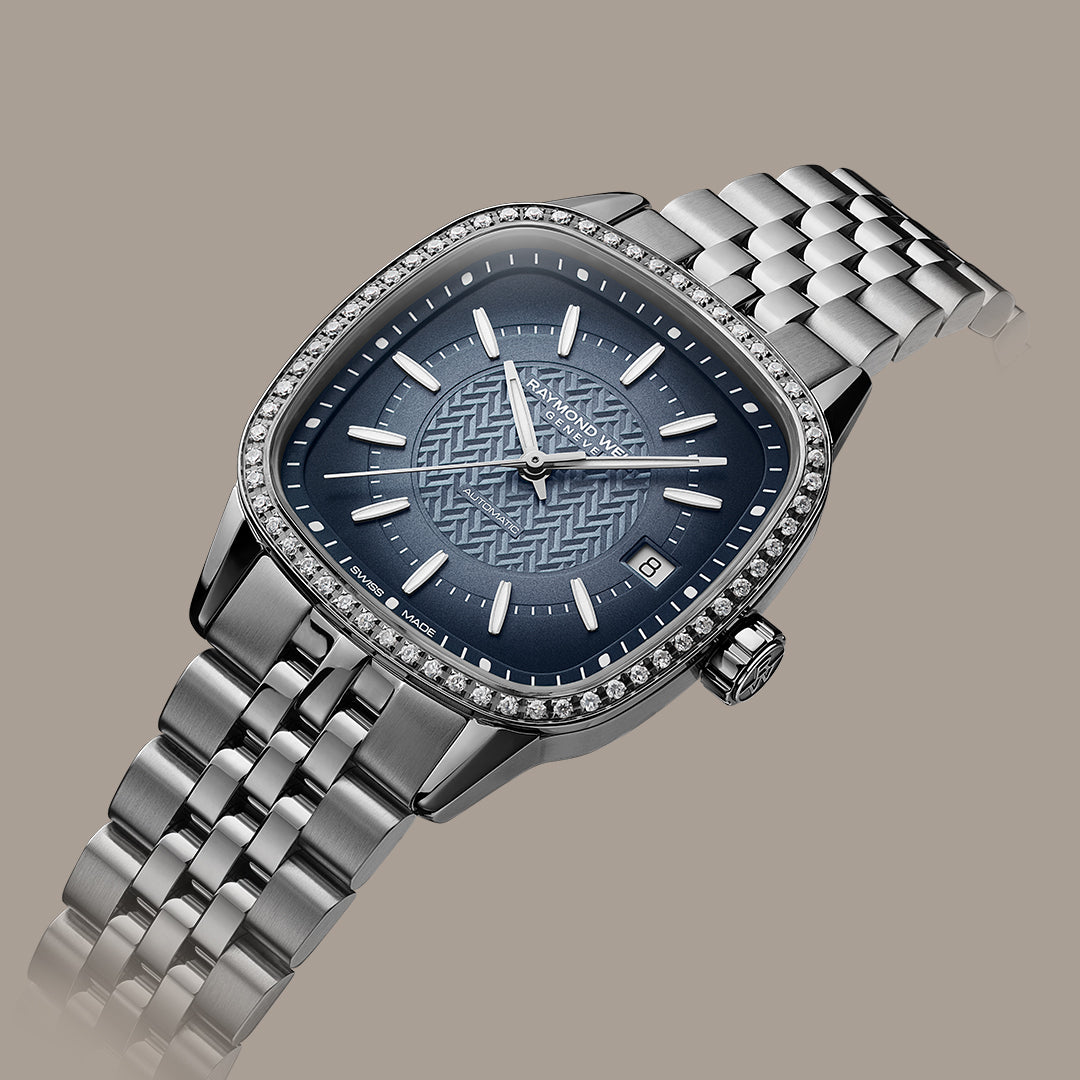 Freelancer Ladies Automatic Blue Dial Bracelet Watch