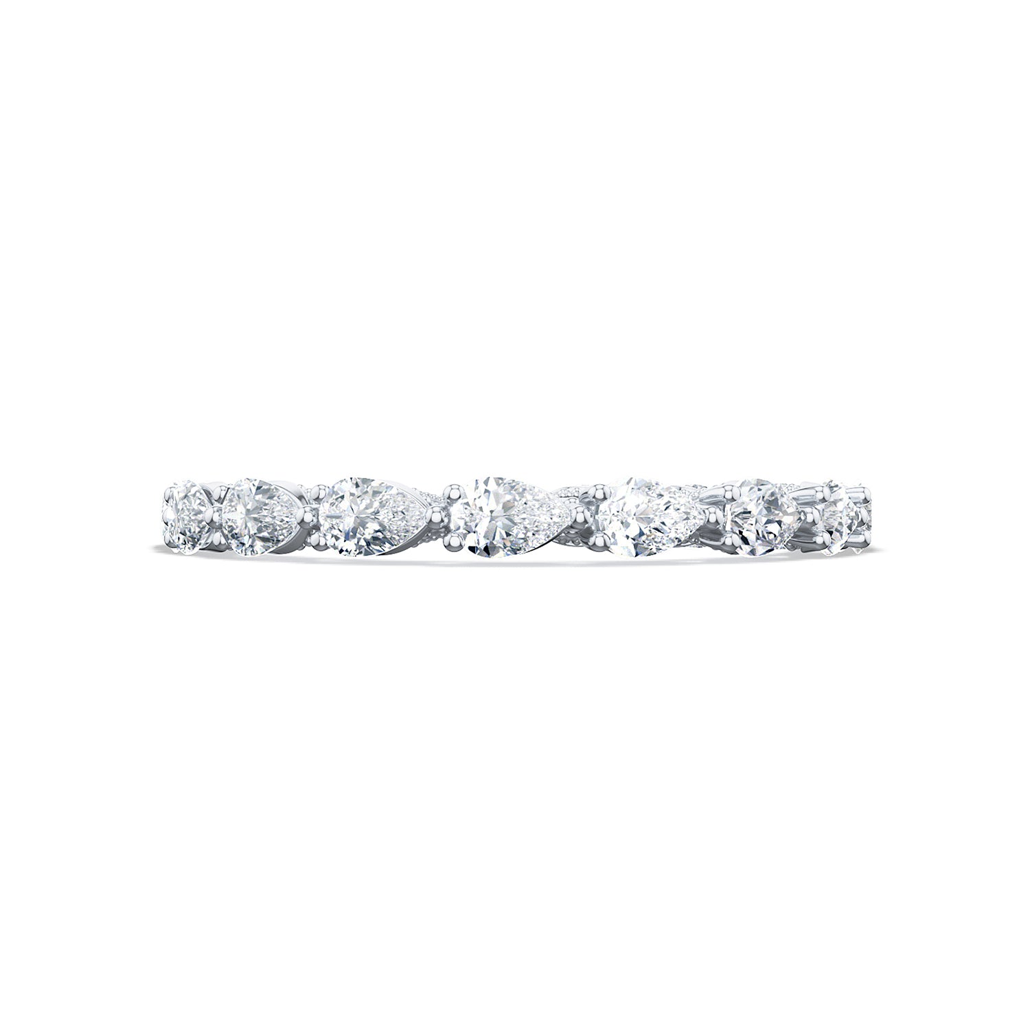 TACORI Sculpted Crescent Pear Foundation Wedding Band