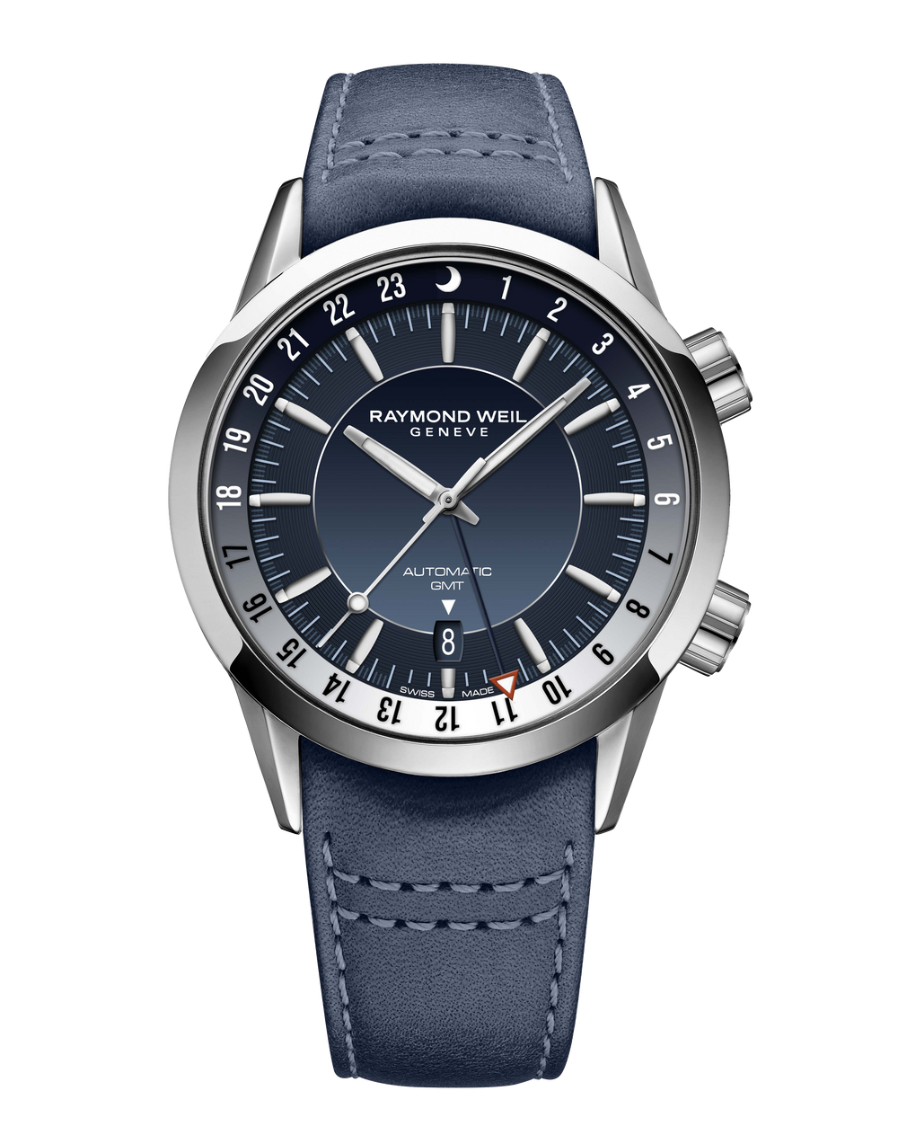 Freelancer GMT Blue Leather Watch