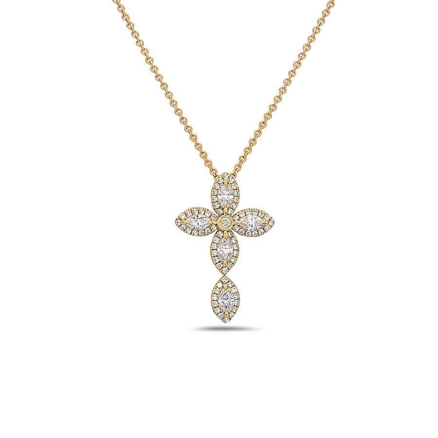 Charles Krypell Diamond Cross Pendant