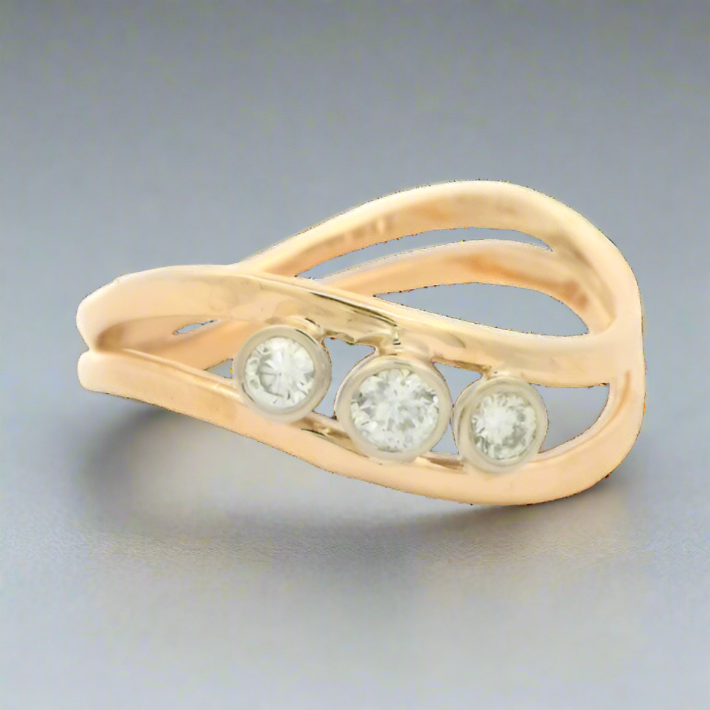 Tom Kruskal Gentle Waves Diamond Ring