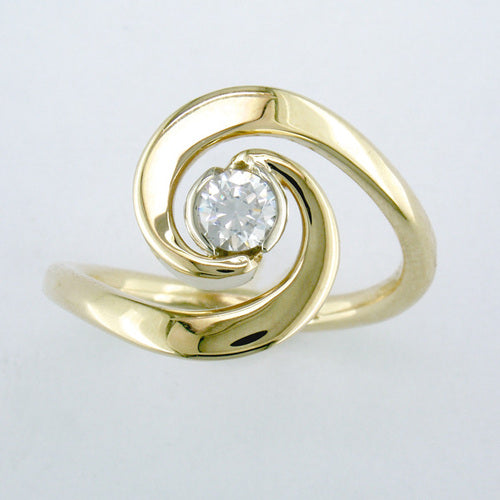 Tom Kruskal Diamond Swirl Ring