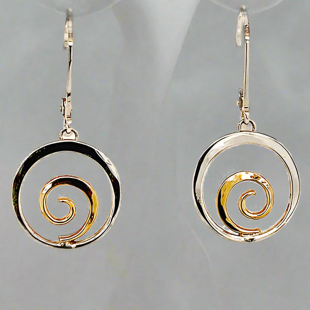 Tom Kruskal Two-Tone Dangle Earrings