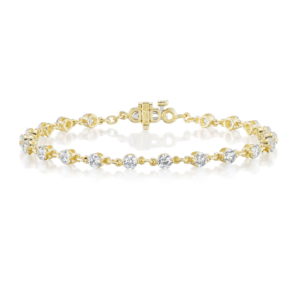 Prong Set Diamond Link Bracelet