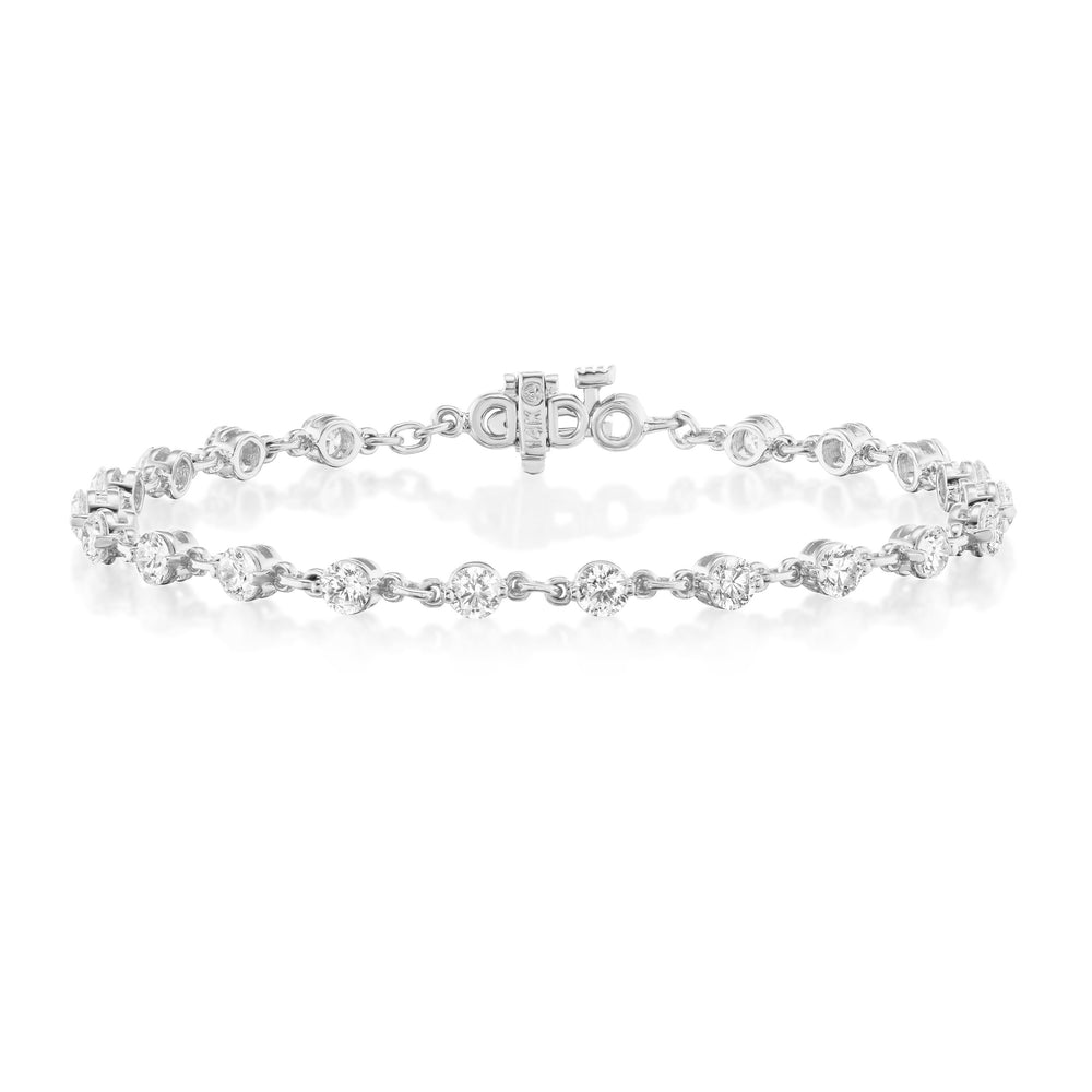 Prong Set Diamond Link Bracelet