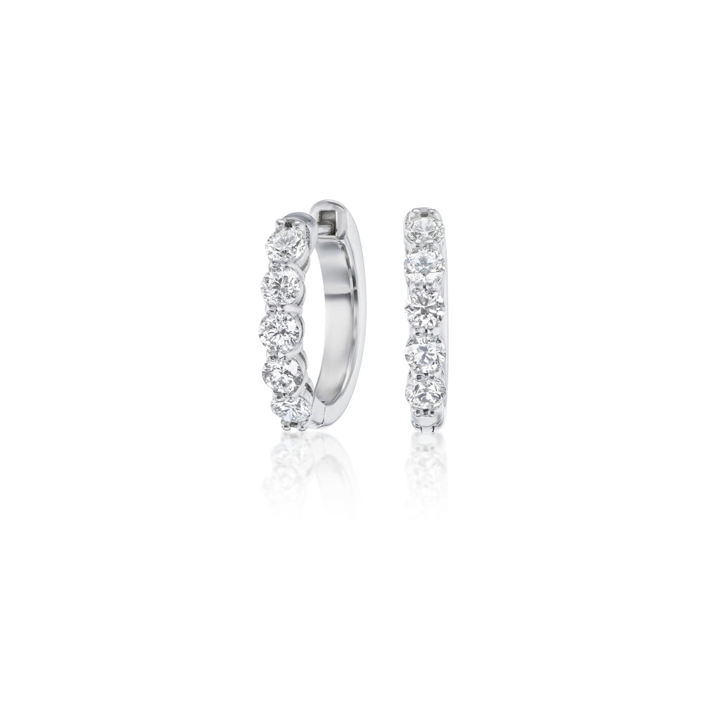 Diamond Hoop Earrings