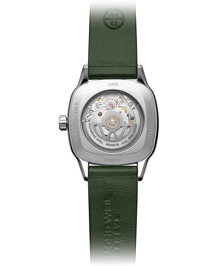 Freelancer Ladies Automatic Green Dial Leather Watch