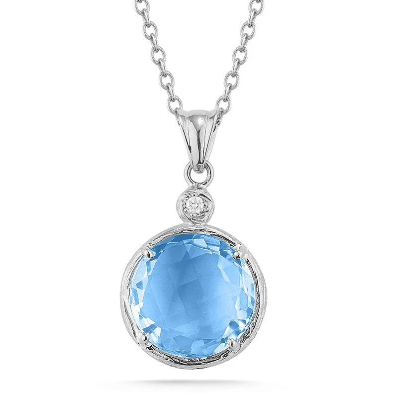 I. Reiss Blue Topaz Pendant