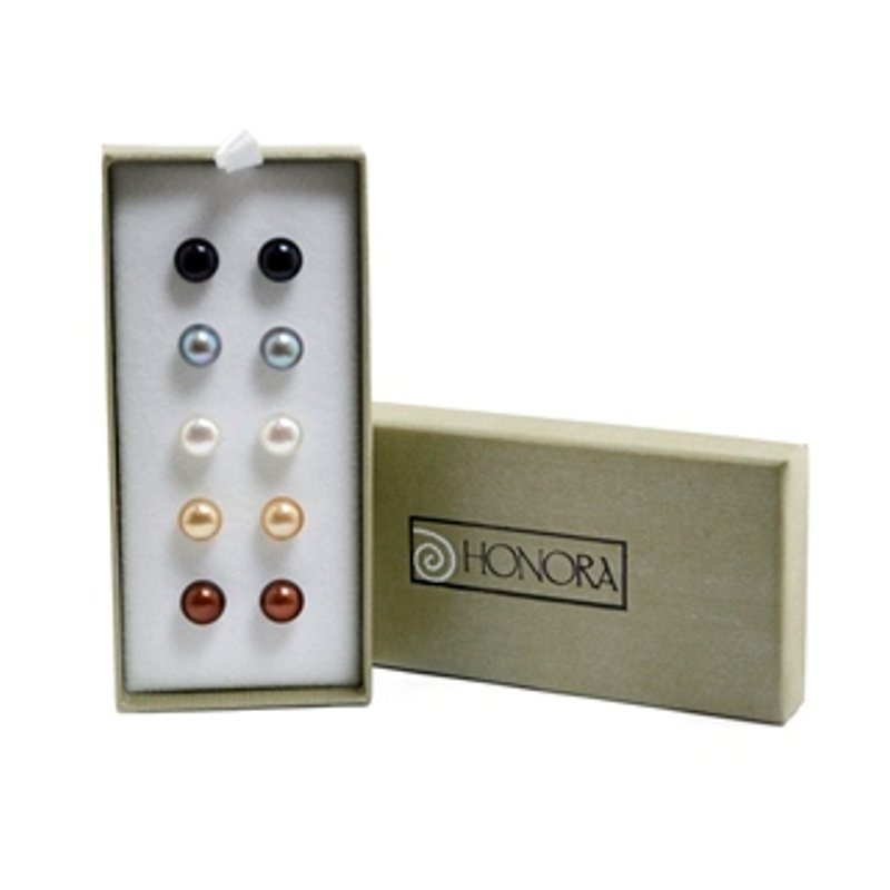 Honora Colored Freshwater Cultured Pearl Earring Set