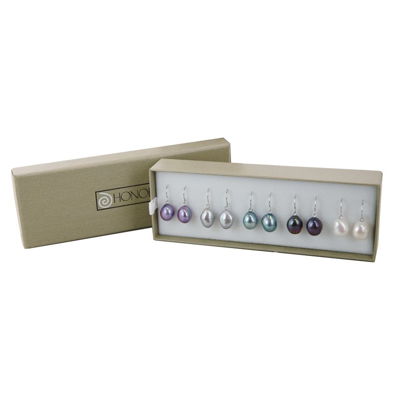 Honora Colored Freshwater Pearl Drop Earring Set