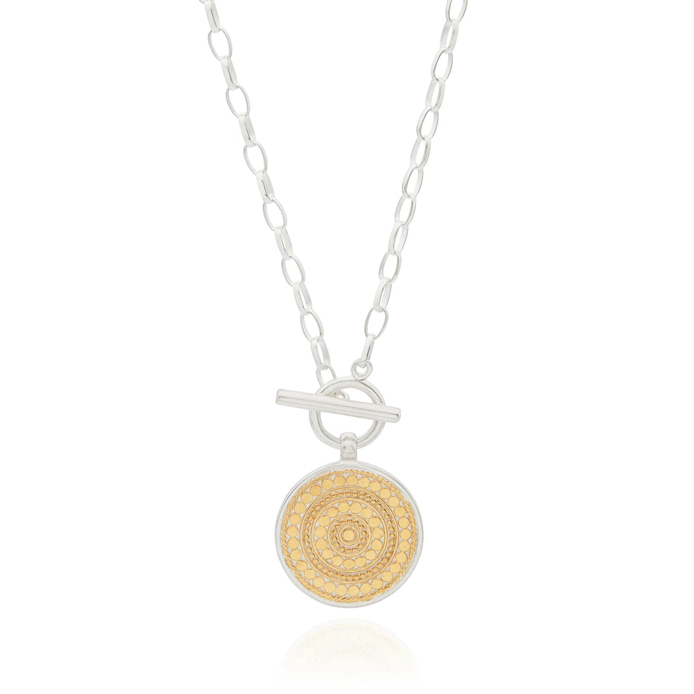 Anna Beck Contrast Dotted Circle Toggle Necklace