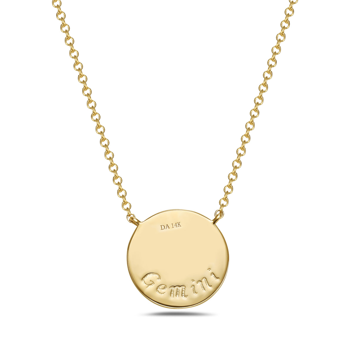 Diamond Gemini Medallion Necklace