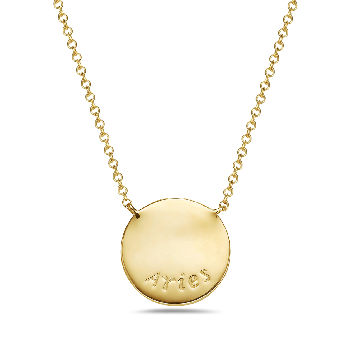 Diamond Aries Medallion Necklace