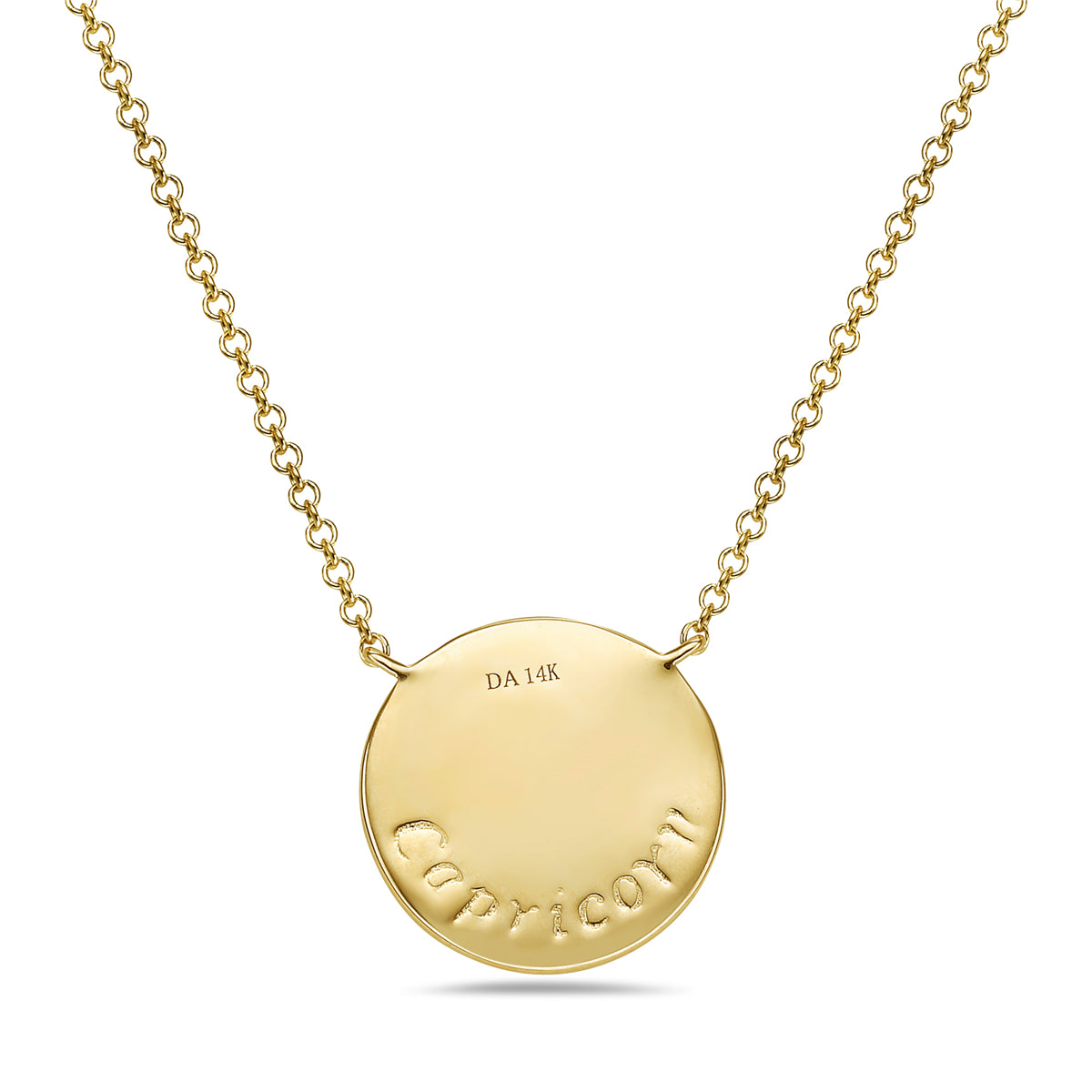 Diamond Capricorn Medallion Necklace