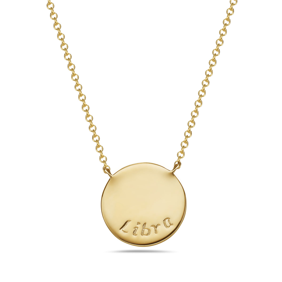 Diamond Libra Medallion Necklace