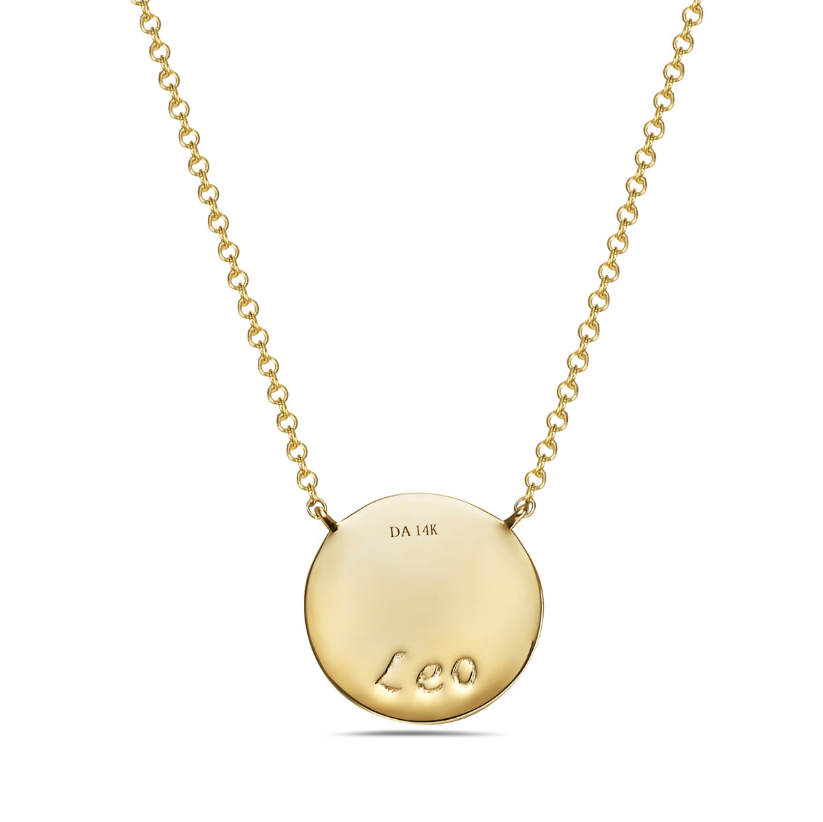 Diamond Leo Medallion Necklace