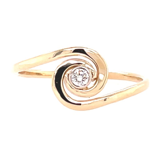 Tom Kruskal Diamond Swirl Ring