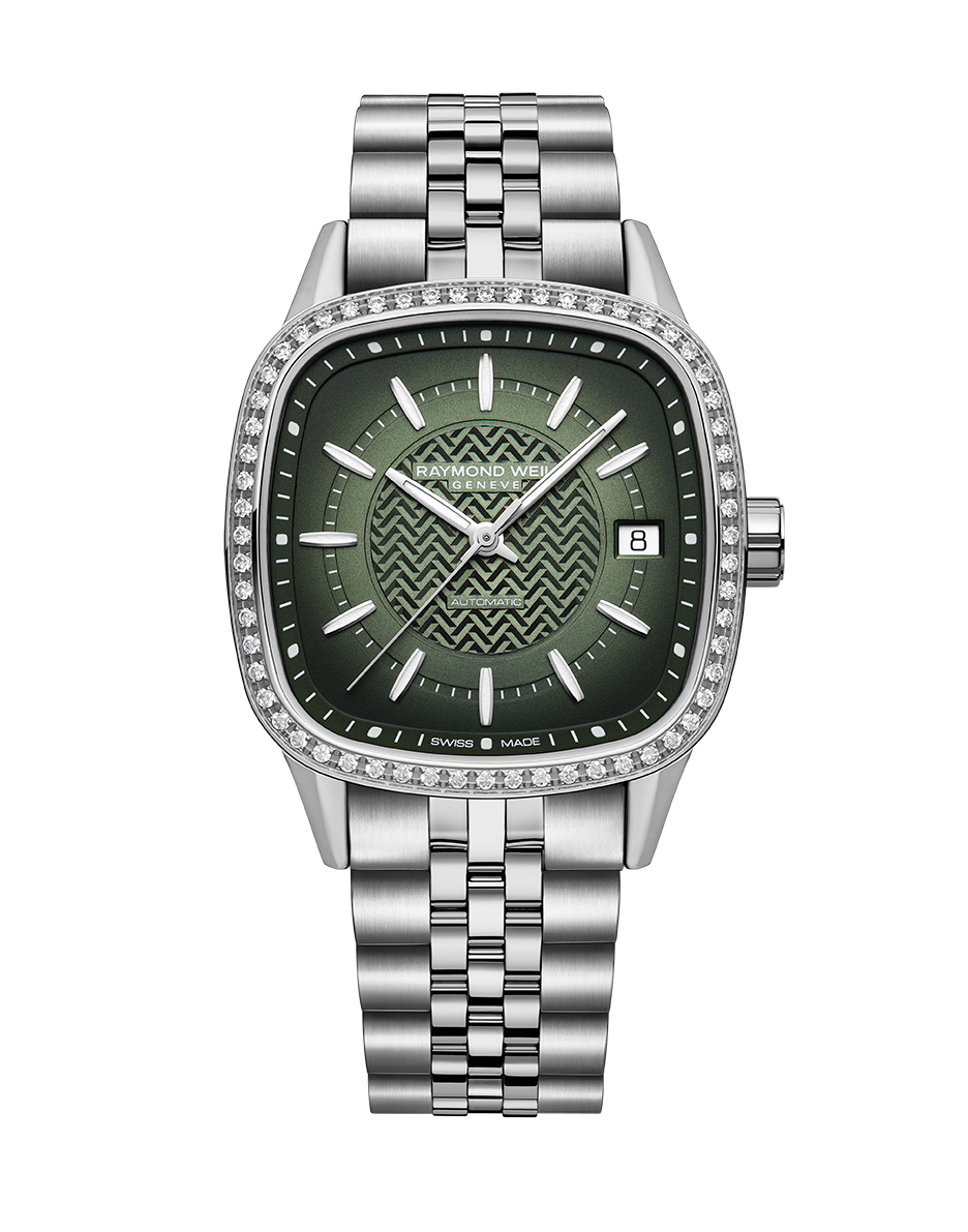 Freelancer Ladies Automatic Green Dial Bracelet Watch