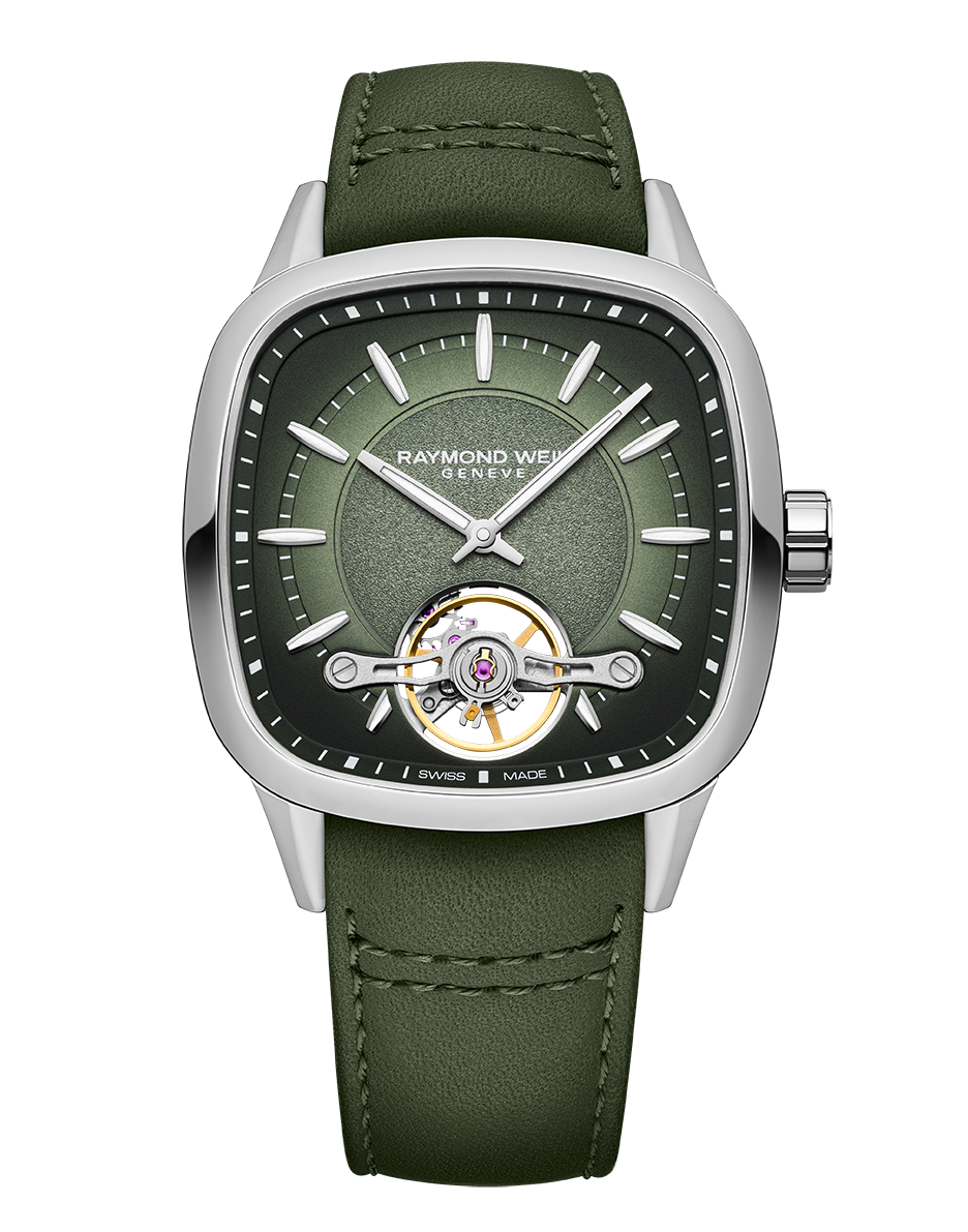 Freelancer Calibre RW1212 Men’s Automatic Green Leather Strap Watch