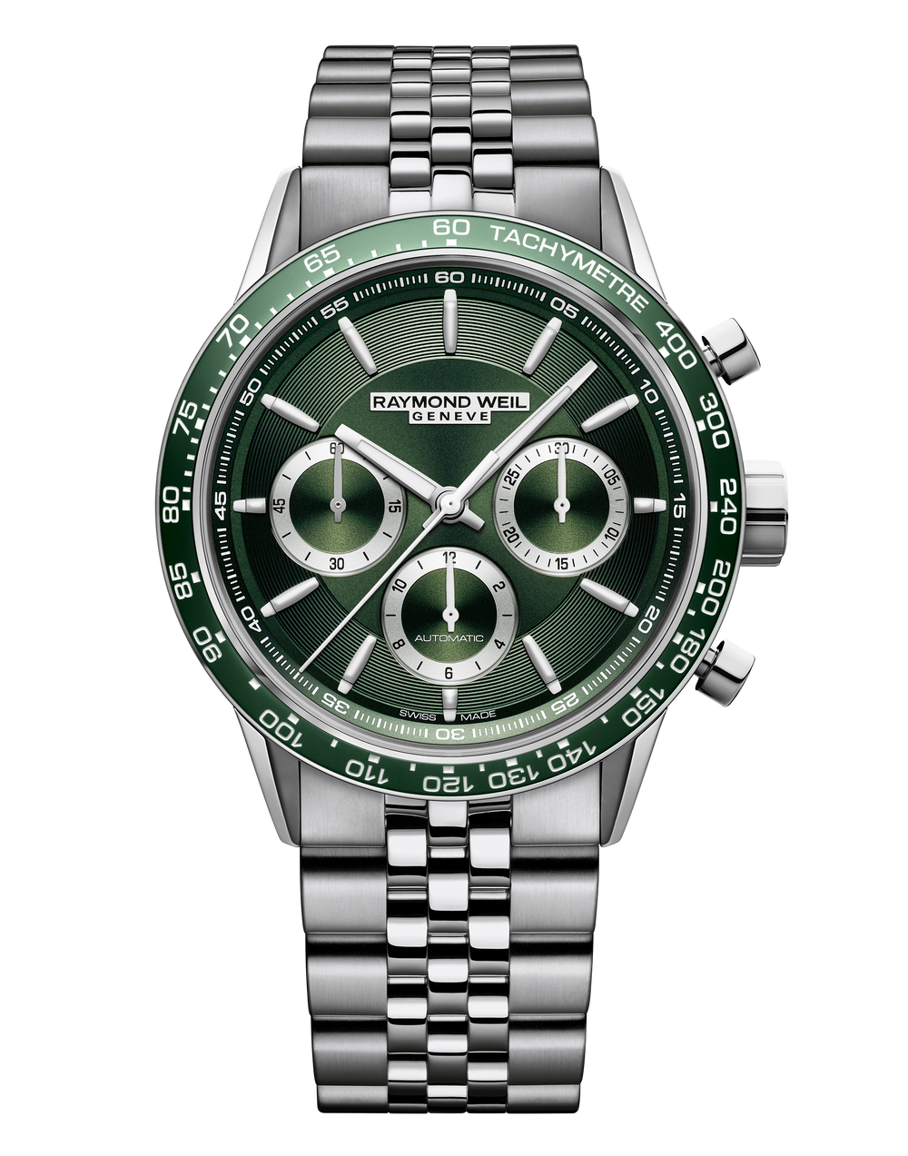 Freelancer Men's Automatic Chronograph Green Dial Watch