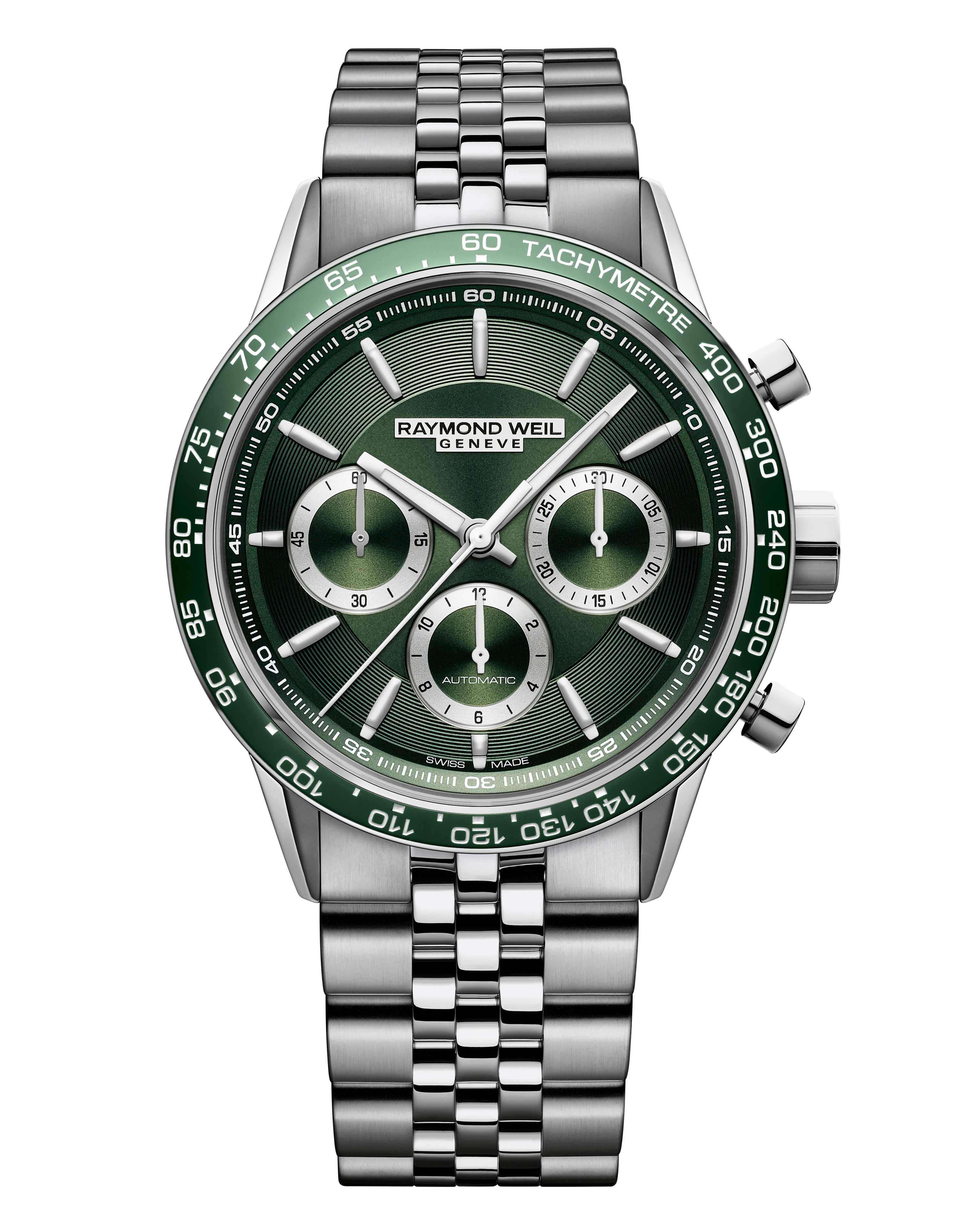 Freelancer Men's Automatic Chronograph Green Dial Watch