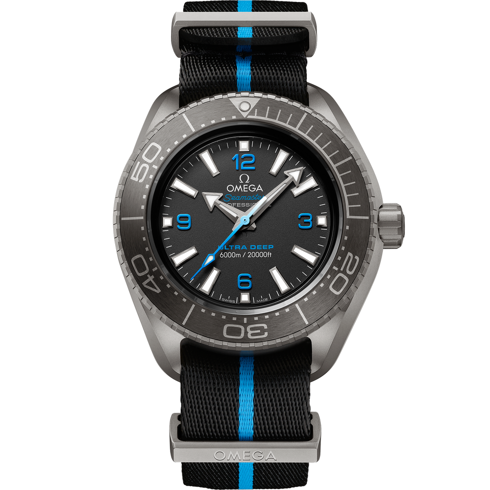 Omega Seamaster Planet Ocean 6000M 45.5mm titanium on NATO strap