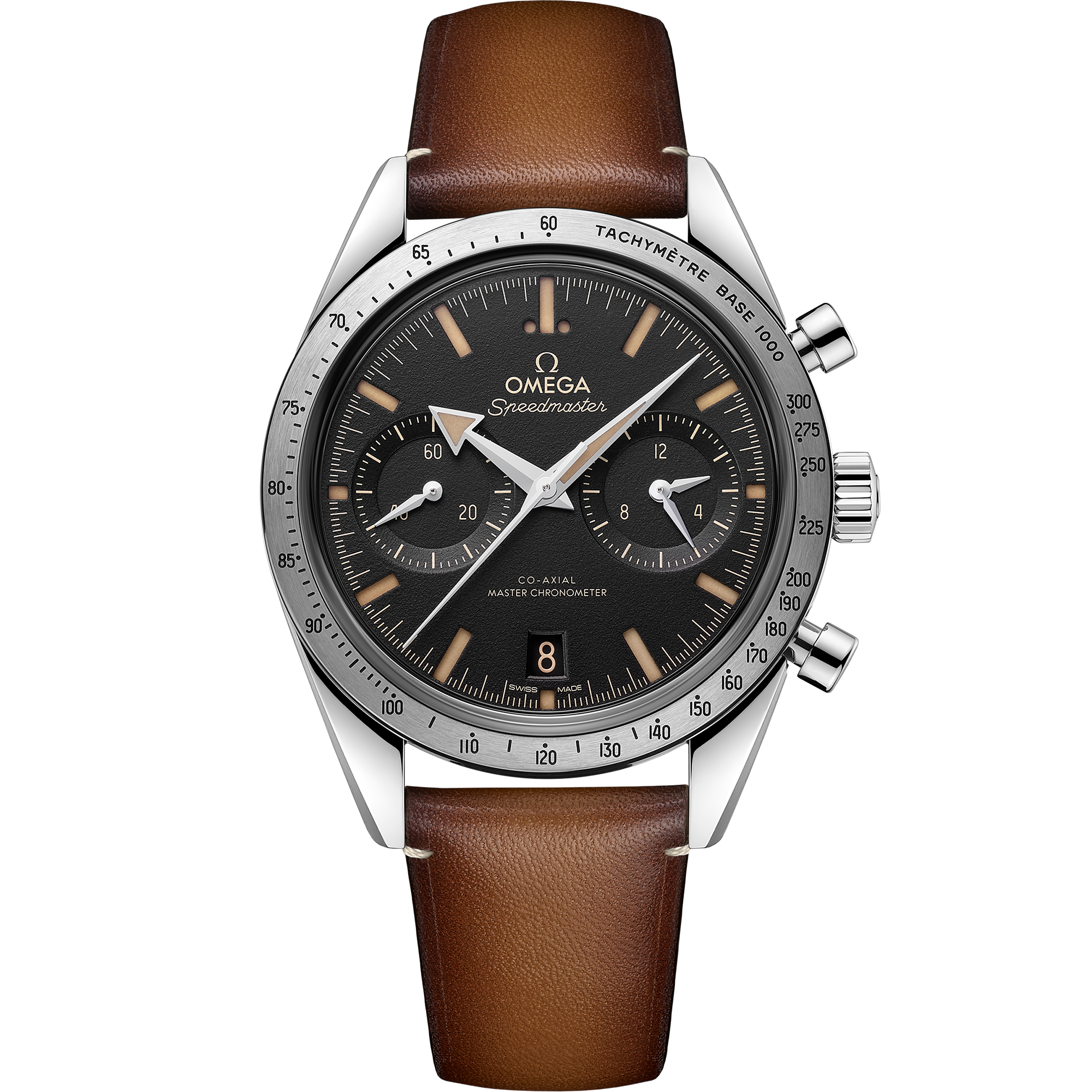 Omega Speedmaster '57 40.5mm steel on leather strap