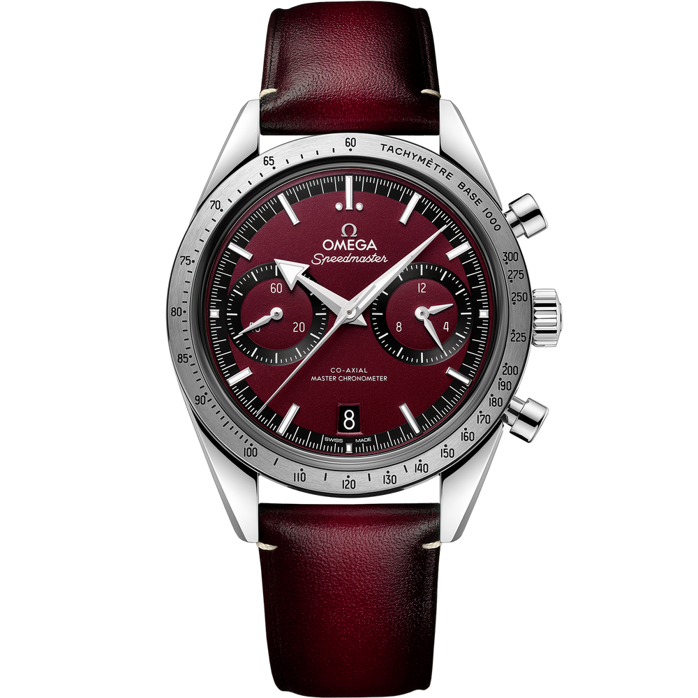 Omega Speedmaster '57 40.5mm steel on leather strap