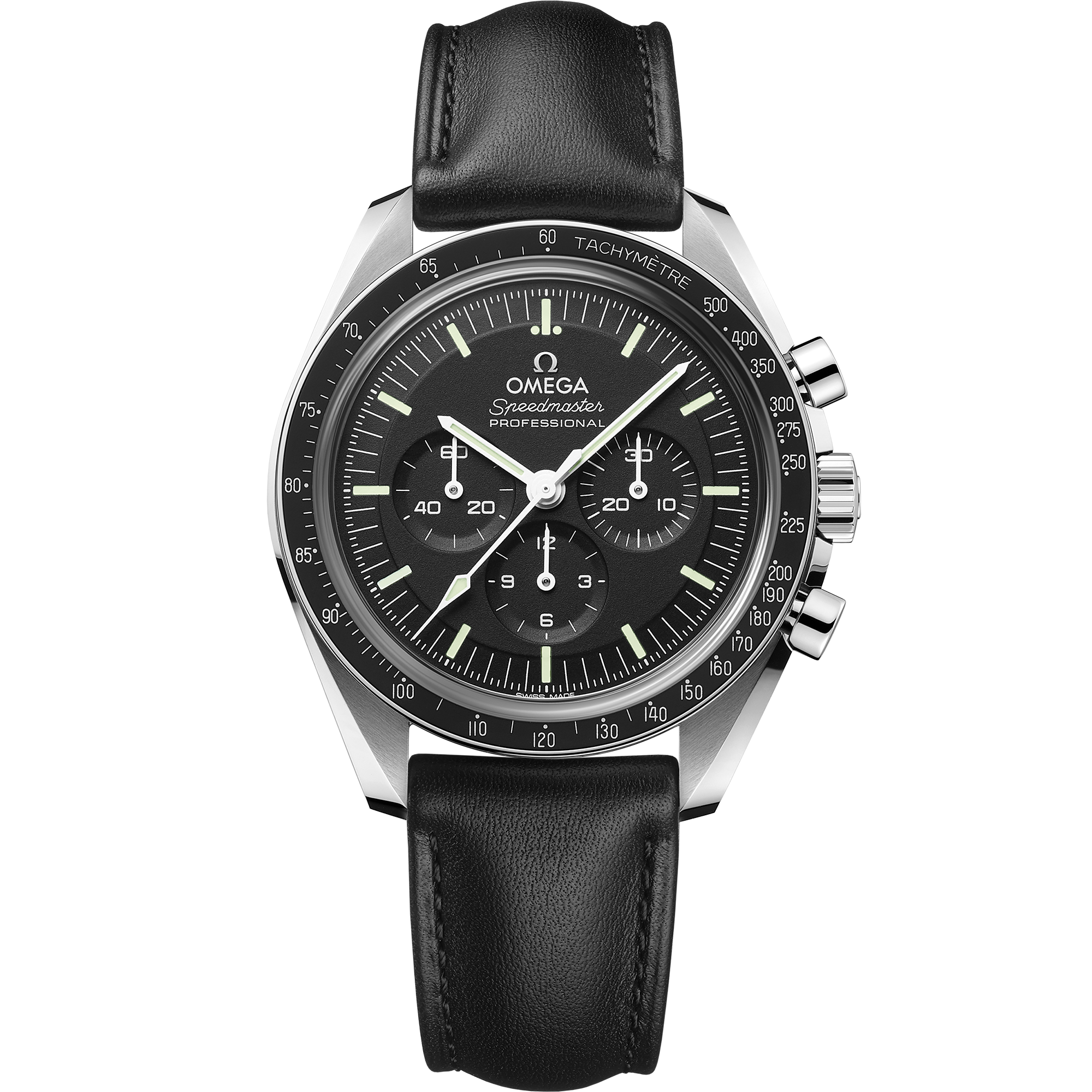 Omega Speedmaster Moonwatch Professional 42mm steel on leather strap