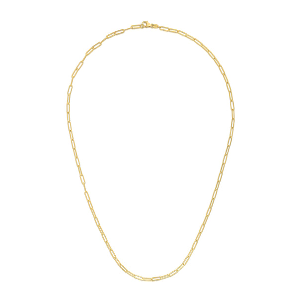 Barmakian, Yellow Gold Paperclip Necklace