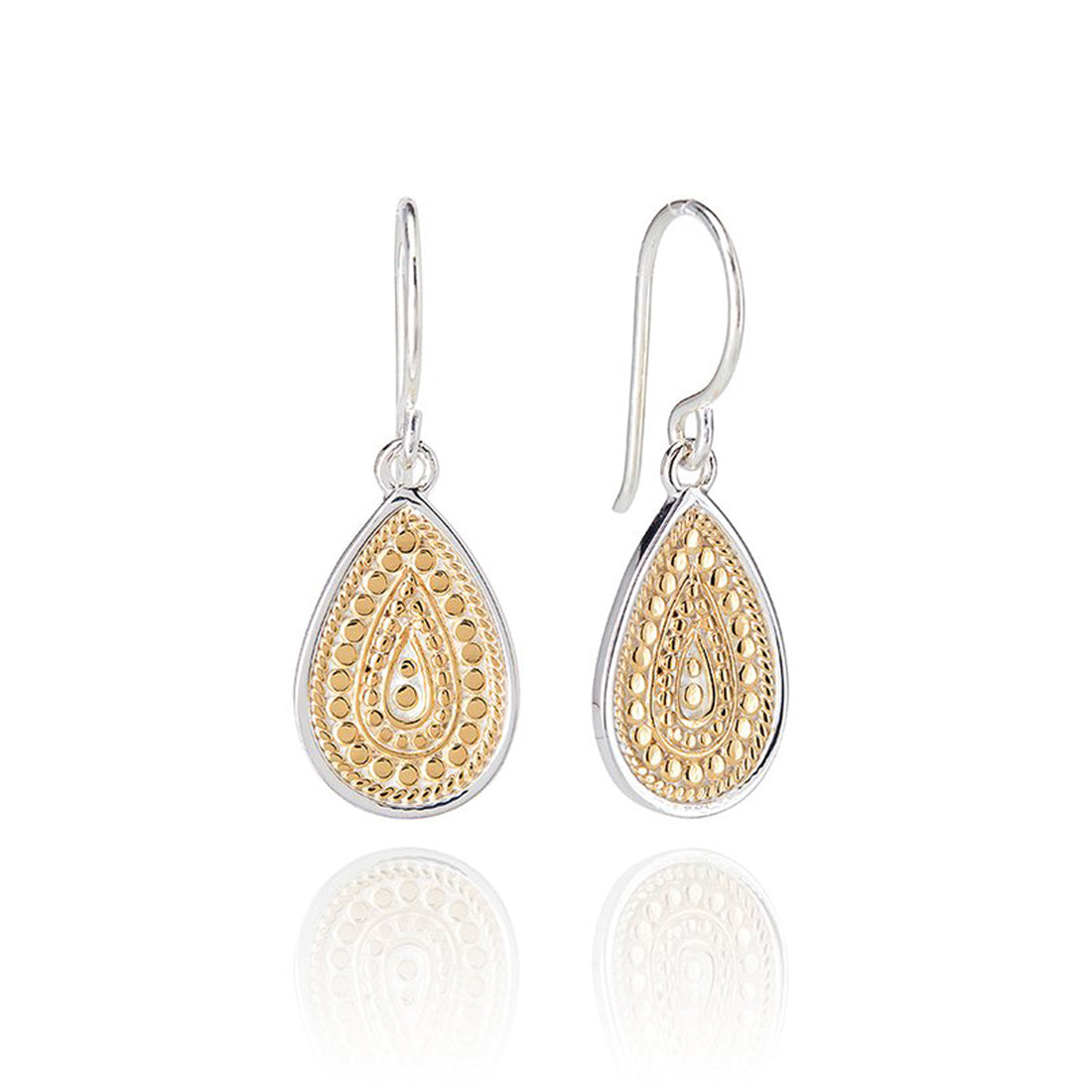 Anna Beck medium beaded teardrop earrings. Barmakian Jewelers